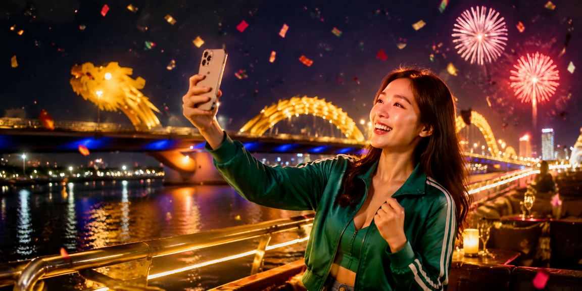 Người dùng Đà Nẵng xem kèo bóng đá qua ứng dụng di động tại chợ đêm